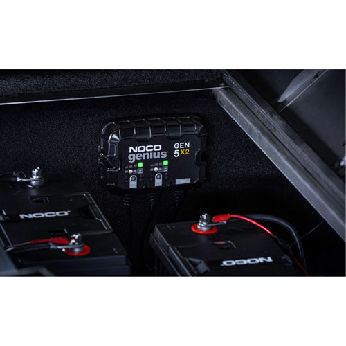 Genius® Gen5X2 2-Bank, 10-Amp On-Board Battery Charger