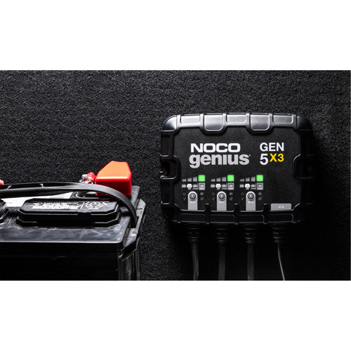 Genius® Gen5X3 3-Bank, 15-Amp On-Board Battery Charger