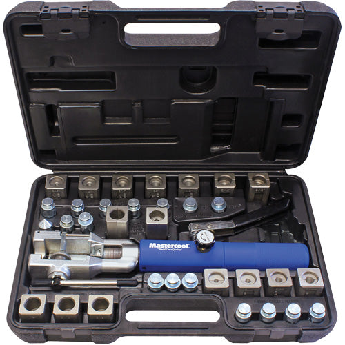 Universal Hydraulic Flaring Tool Set with Blue Handle & Adapter Set