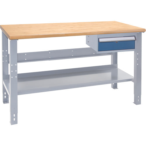Industrial Modular Workbench, 1000 lbs. Cap., 60" W x 24" D