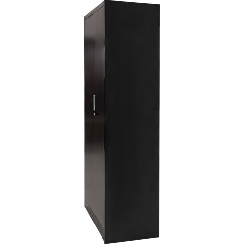 Combination Storage Cabinet, 36" W x 18" D x 72" H, Black