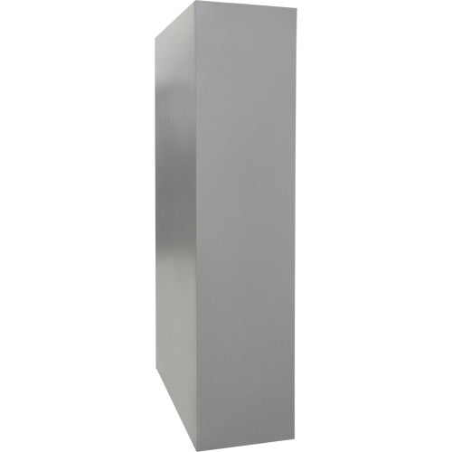 Hi-Boy Storage Cabinet, Steel, 4 Shelves, 72" H x 36" W x 18" D, Grey