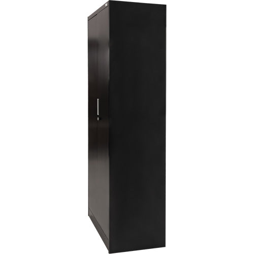Hi-Boy Storage Cabinet, Steel, 4 Shelves, 72" H x 36" W x 18" D, Black
