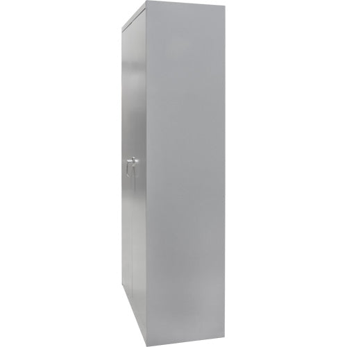 Wardrobe Storage Cabinet, Steel, 36" W x 18" D x 72" H, Grey