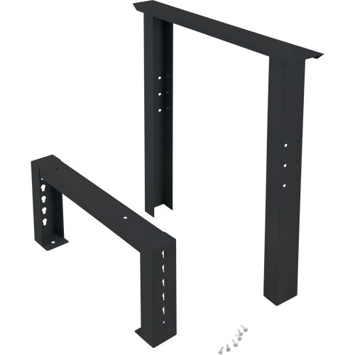 Industrial Duty Leg for Workbench, Steel, 24" D x 34" H, Single