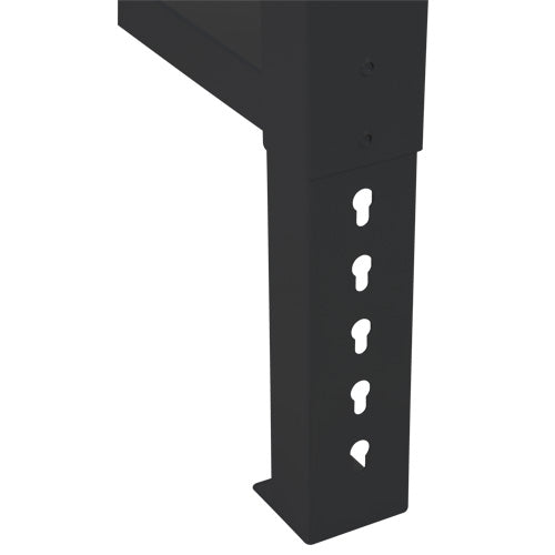 Industrial Duty Leg for Workbench, Steel, 24" D x 34" H, Single