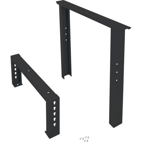 Industrial Duty Leg for Workbench, Steel, 30" D x 34" H, Single