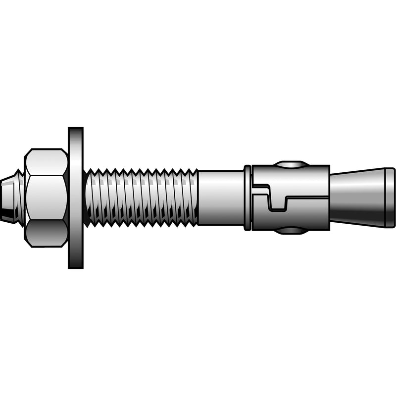 Power-Stud™ Wedge Anchors, Carbon Steel, 7/8" x 6"