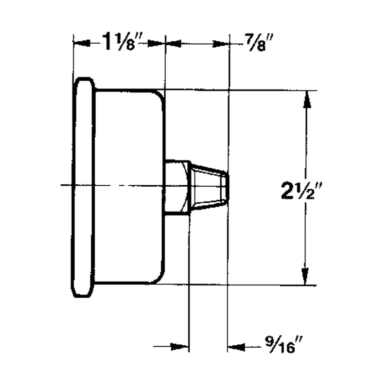 Pressure Gauges, 2-1/2" , 0 - 1000 psi/0 - 7000 kPa, Bottom Mount, Liquid Filled Analogue