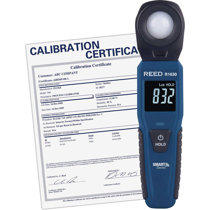 Bluetooth Smart Series Light Meter with Calibration Certificate