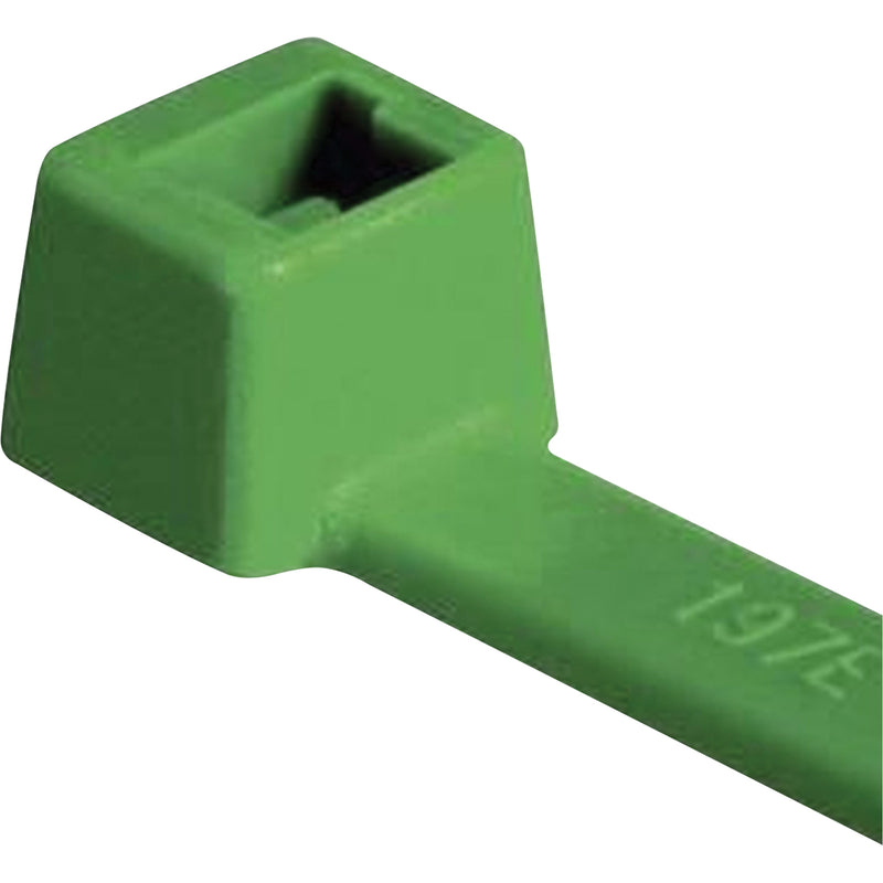 Colliers de serrage PA66 certifiés UL, 10 cm de long, résistance à la traction : 8,2 kg, verts