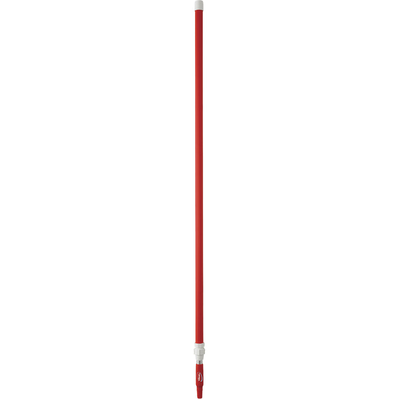 Manche de nettoyage pour terrasse, porte-brosse/tampon, rouge, télescopique, 157 à 280 cm (62 à 113 po) de longueur