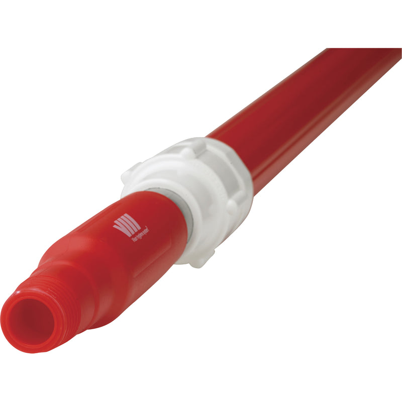 Manche de nettoyage pour terrasse, porte-brosse/tampon, rouge, télescopique, 157 à 280 cm (62 à 113 po) de longueur