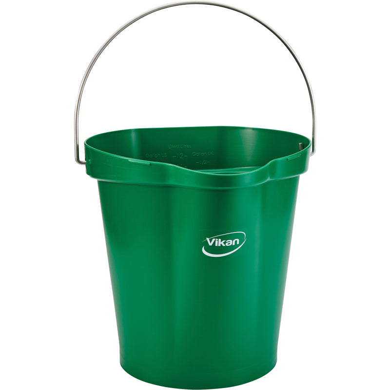 Food Hygiene Bucket, Green, 3 US gal.