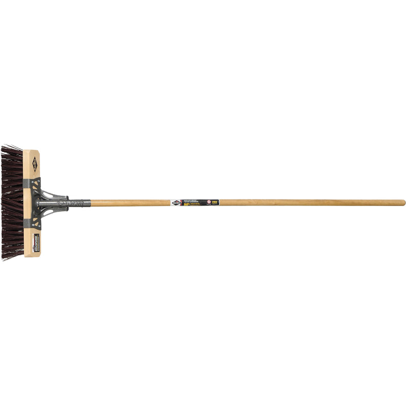 Street Broom, 18", X-Coarse, Synthetic Bristles