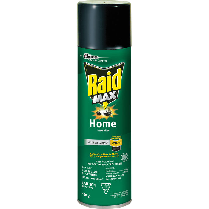 Raid® Max® Home Insect Killer Insecticide, 500 g, Aerosol Can, Solvent Base