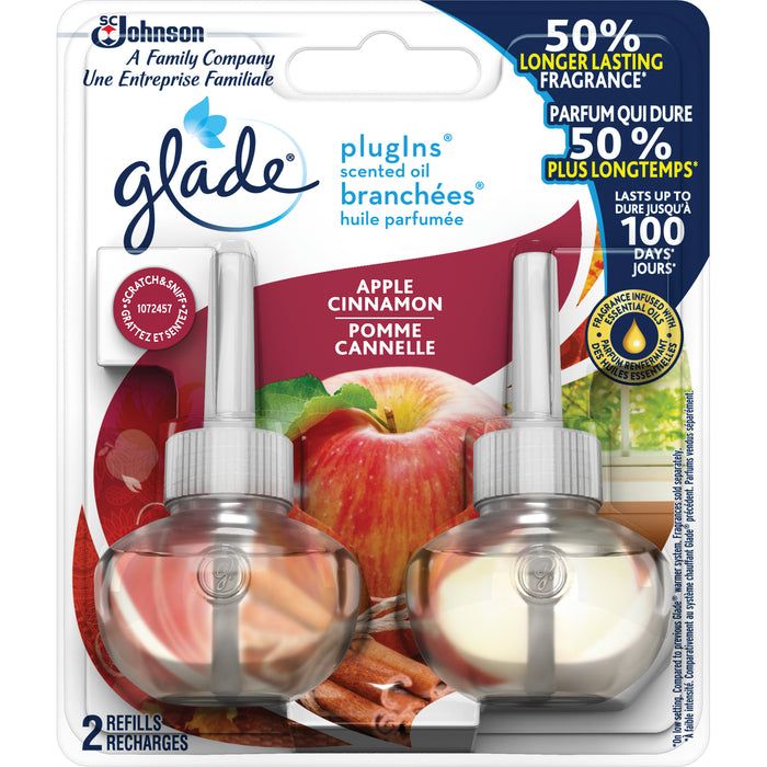 Glade® PlugIns® Scented Oil Refills, Apple Cinnamon, Cartridge