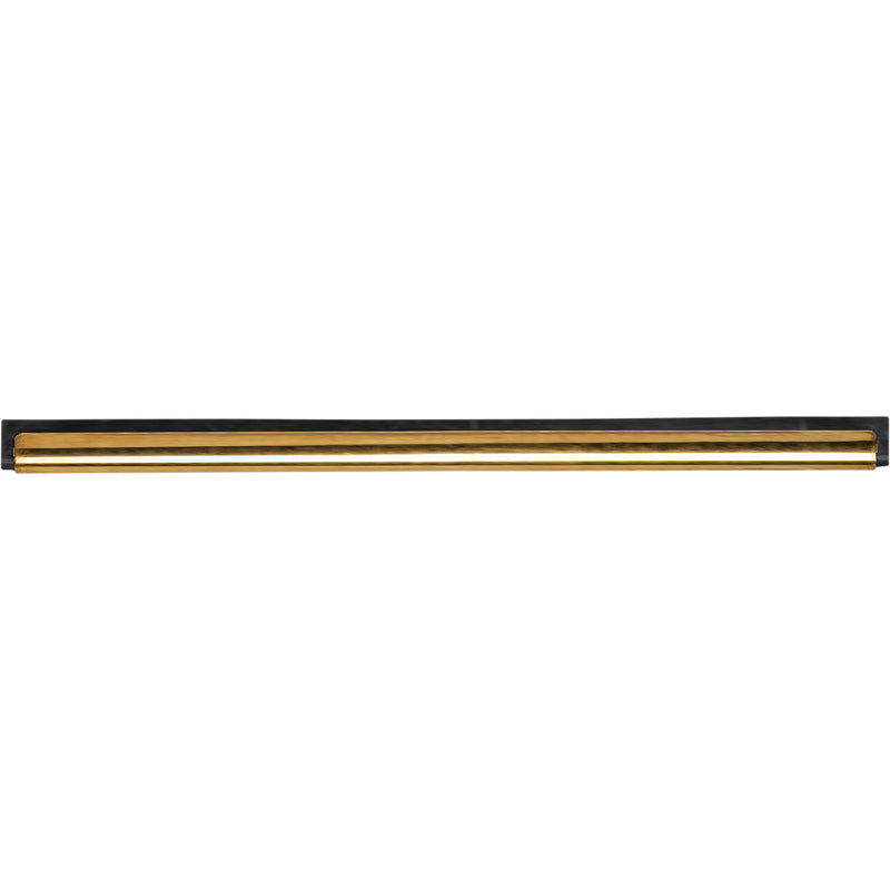 Window Squeegee Channel and Rubber, 22", Rubber, Brass Frame