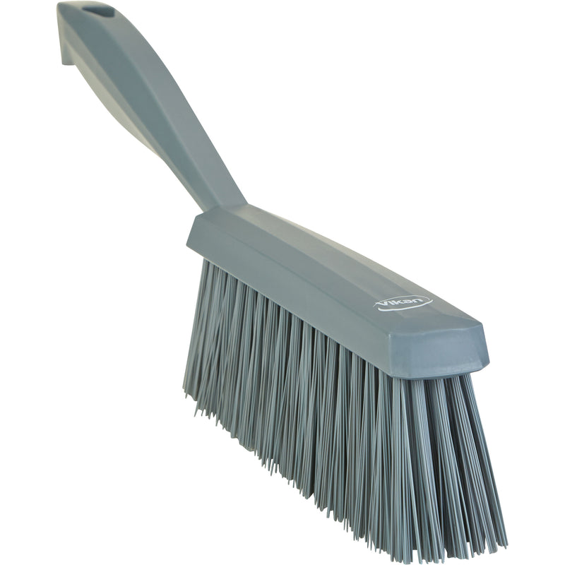 Brosse d'établi, poils moyens, 33 cm de long, grise