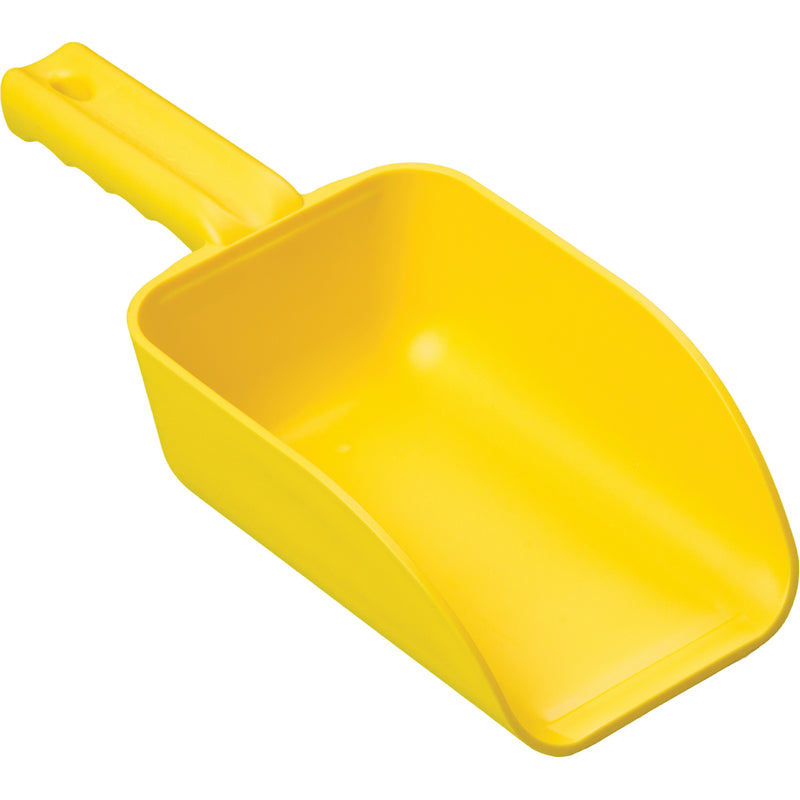 Large Hand Scoop, Plastic, Yellow, 32 oz.
