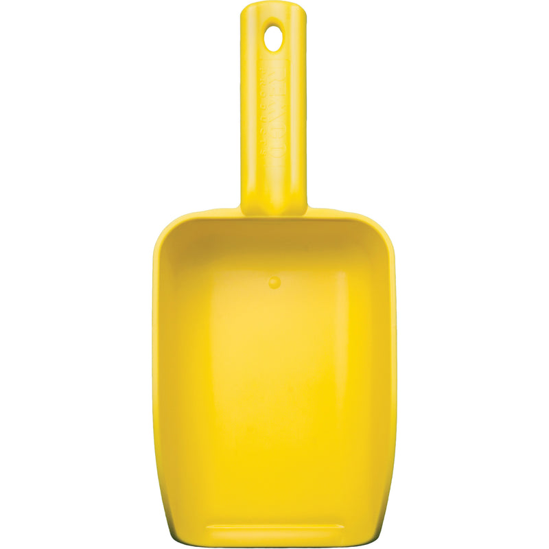Large Hand Scoop, Plastic, Yellow, 32 oz.