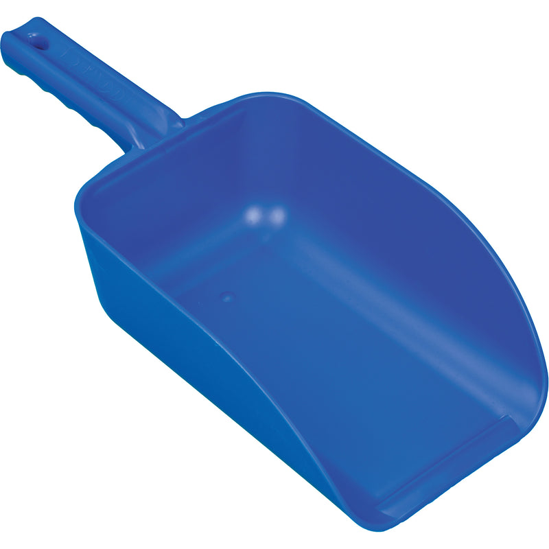 Large Hand Scoop, Plastic, Blue, 82 oz.