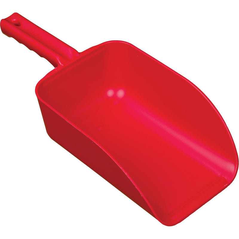 Large Hand Scoop, Plastic, Red, 82 oz.