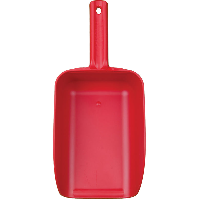 Large Hand Scoop, Plastic, Red, 82 oz.