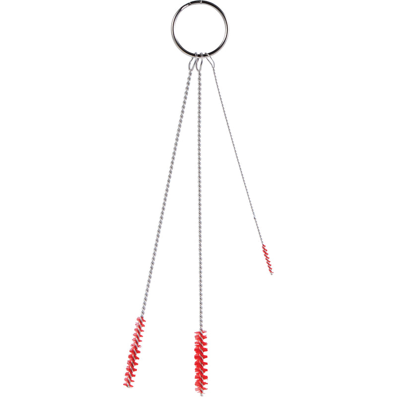 Ensemble de pinceaux de petit diamètre, poils souples, rouge