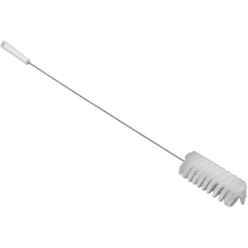 Brosse à valve avec manche flexible de 90 cm, poils souples, longueur de 92 cm, blanche