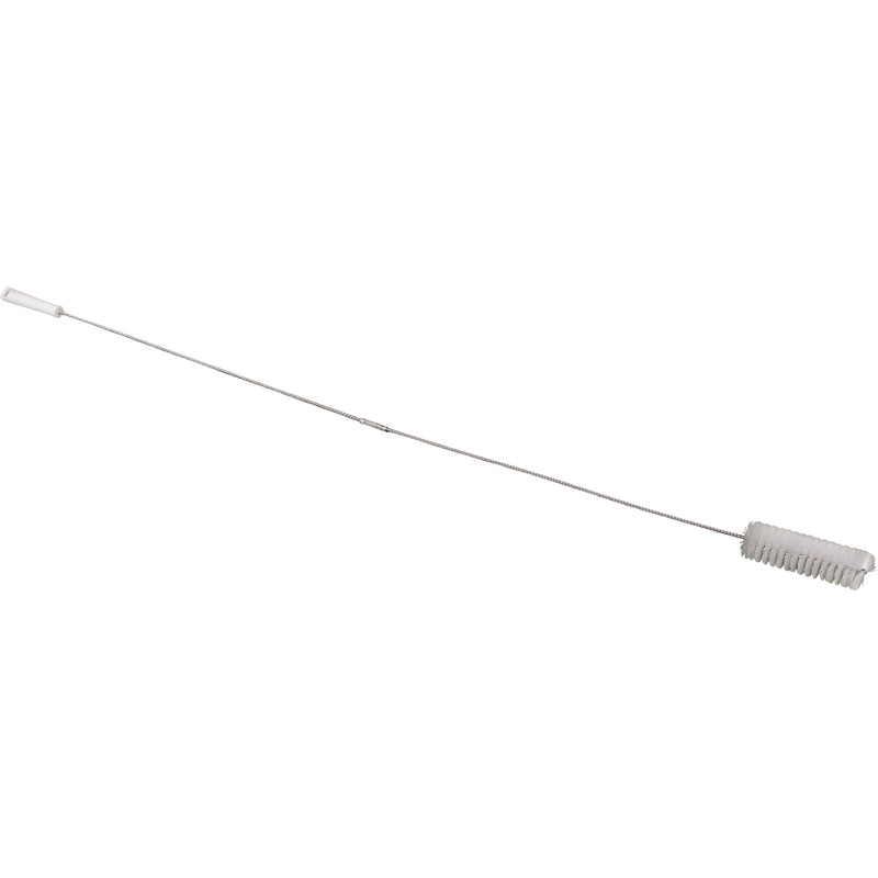 Brosse à valve avec manche flexible de 1,5 m, poils souples, 152 cm de long, blanche