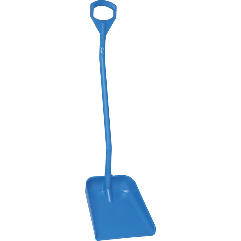 Pelle ergonomique à grande lame, longueur 51 po, plastique, bleue