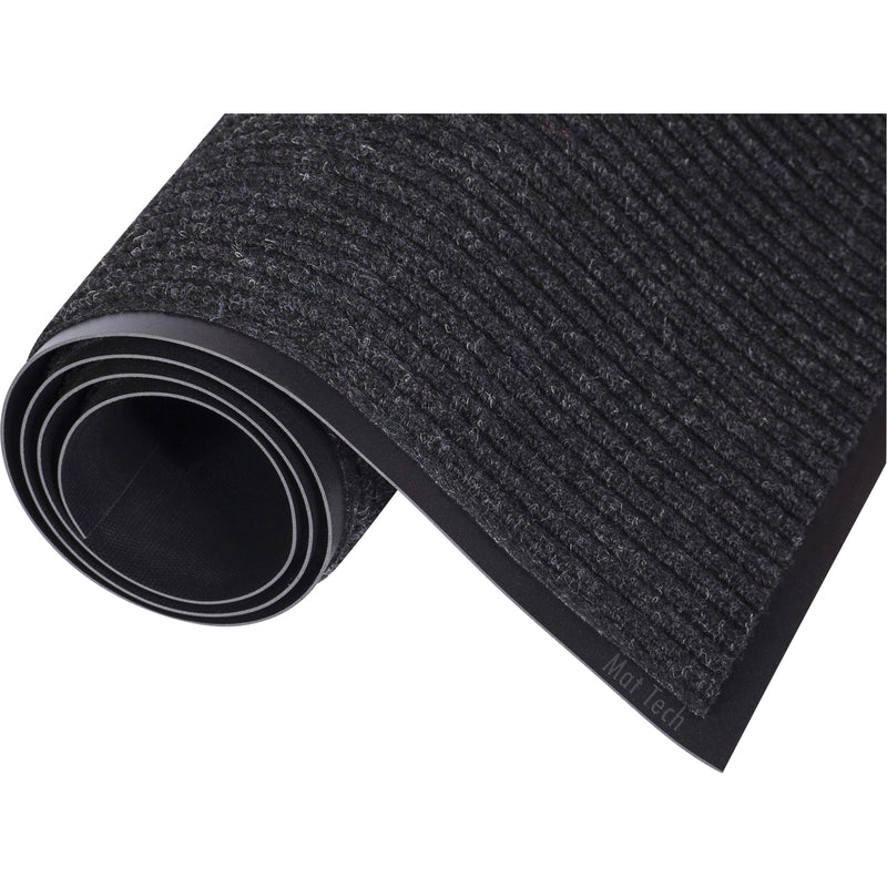 Tapis d'entrée Prorib, essuie-glace/grattoir, 4' x 6' x 5/16", anthracite