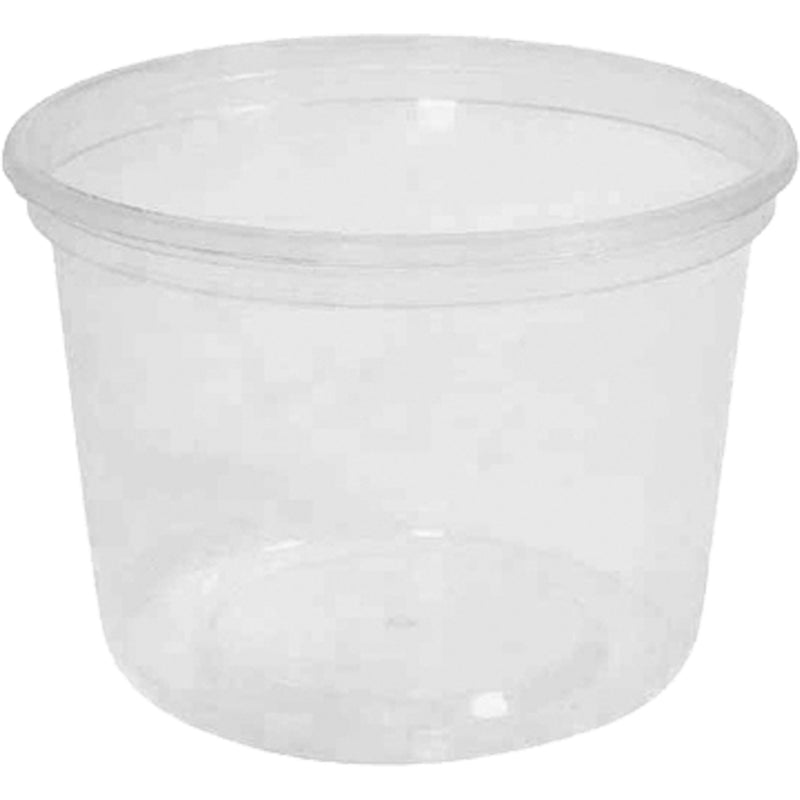 Contenant à charcuterie transparent MicroGourmet™ 473 ml (16 oz) sans couvercle, en plastique, rond