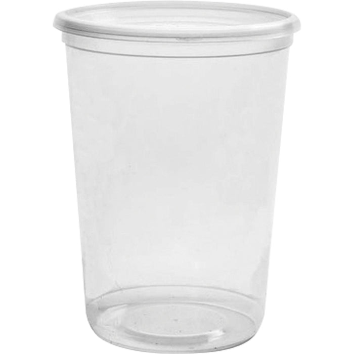 Magik 32 oz. Clear Deli Container without Lid, Plastic, Round