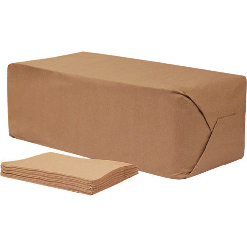 Pro Select® Brown Napkins, 1 Ply, 12" x 12"