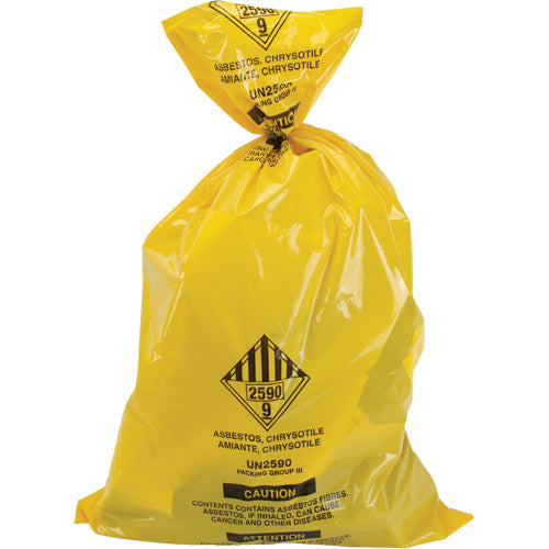 Hazardous Waste Liners, Asbestos, 40" L x 26" W, 3 mils