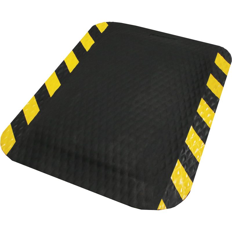 Tapis Hog Heaven, motif losange, 60 cm x 90 cm x 1,6 cm, noir/jaune, nitrile