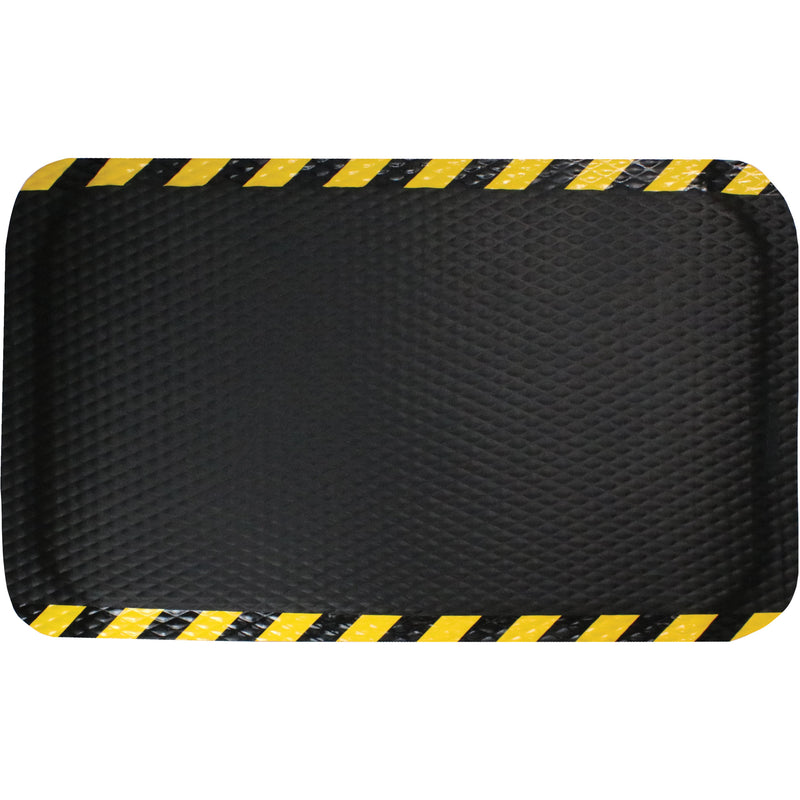 Tapis Hog Heaven, motif losange, 90 cm x 150 cm x 16 mm, noir/jaune, nitrile