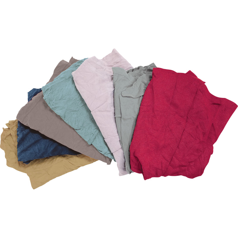 Chiffons d'essuyage en matériaux recyclés, polaire, couleurs mélangées, 10 lb