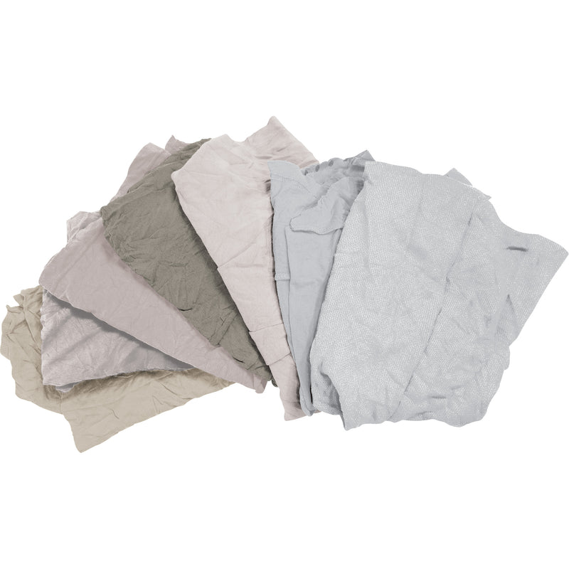 Chiffons d'essuyage en matériaux recyclés, coton, blanc, 10 lb