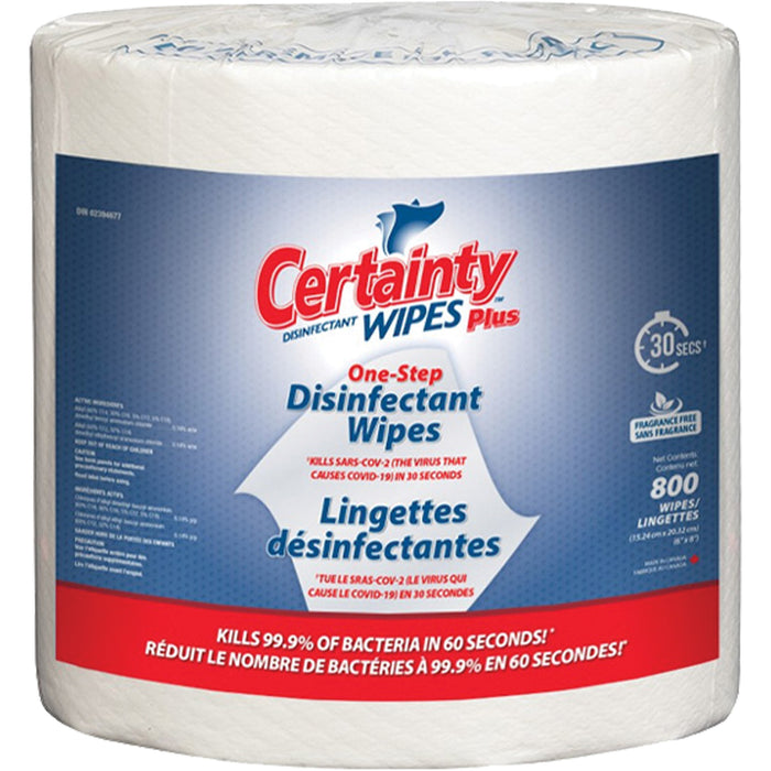Lingettes désinfectantes Plus, 7-9/10" x 5-9/10", 800 unités