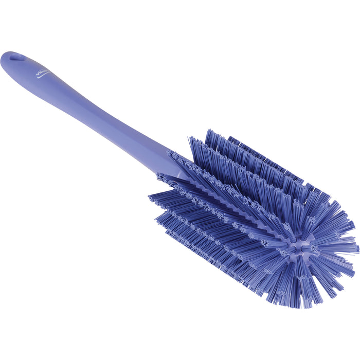 Medium Brush with Handle, Stiff Bristles, 17" Long, Purple