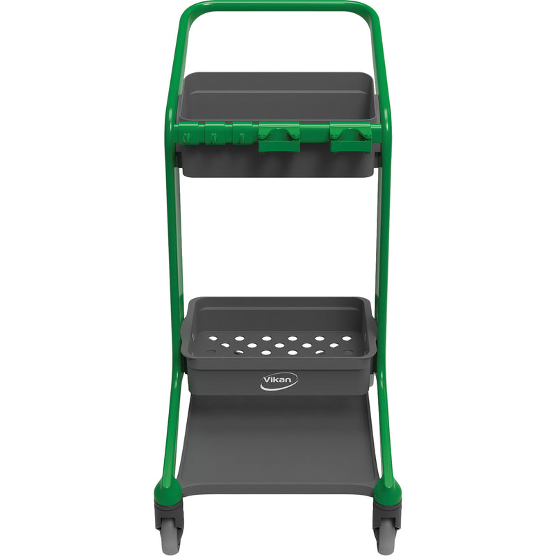 Station de nettoyage mobile HyGo, 78 x 53 x 103 cm, plastique/acier inoxydable, vert