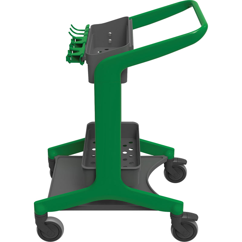 Station de nettoyage mobile HyGo, 78 x 53 x 103 cm, plastique/acier inoxydable, vert