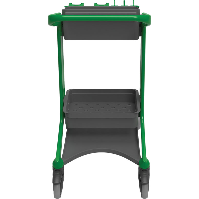 Station de nettoyage mobile HyGo, 78 x 53 x 103 cm, plastique/acier inoxydable, vert