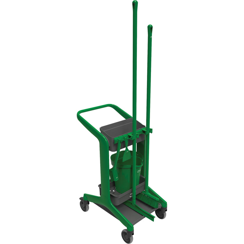 Station de nettoyage mobile HyGo, 78 x 53 x 103 cm, plastique/acier inoxydable, vert