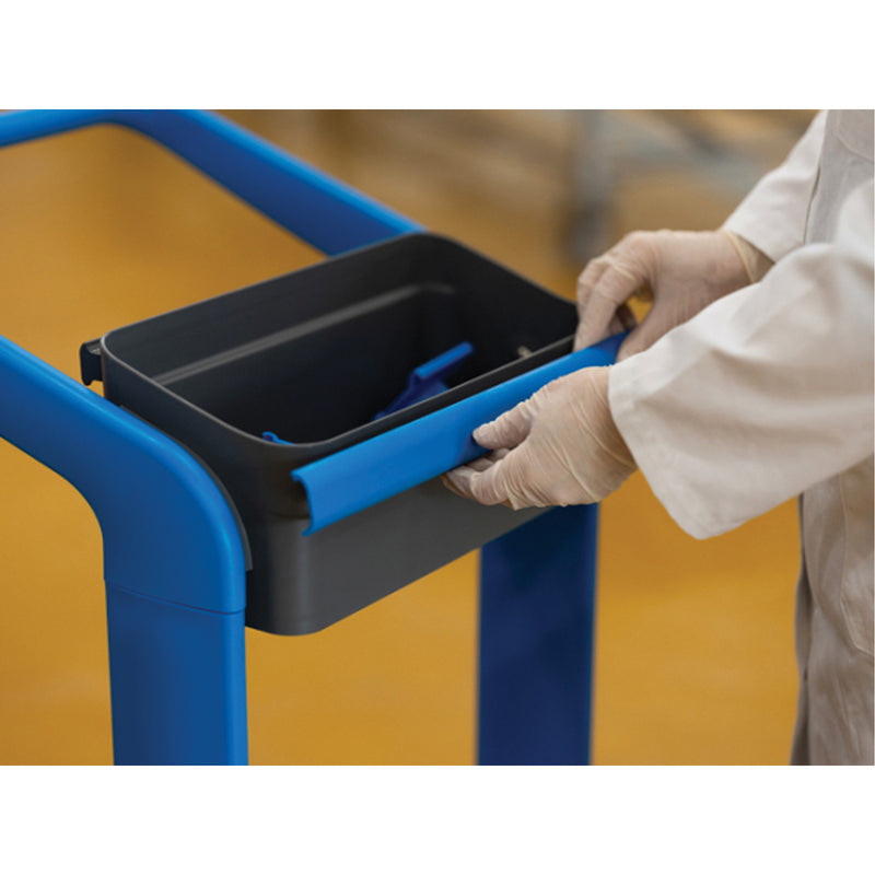 Station de nettoyage mobile HyGo, 78 x 53 x 103 cm, plastique/acier inoxydable, jaune