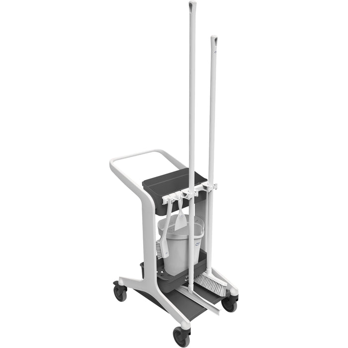 HyGo Mobile Cleaning Station, 30.7" x 20.9" x 40.6", Plastic/Stainless Steel, White