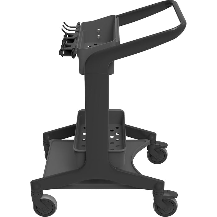 HyGo Mobile Cleaning Station, 30.7" x 20.9" x 40.6", Plastic/Stainless Steel, Black